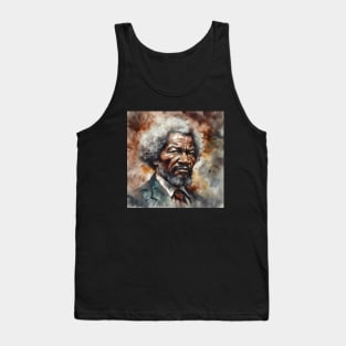 Frederick Douglass Painting Portrait for Black History Month Tank Top